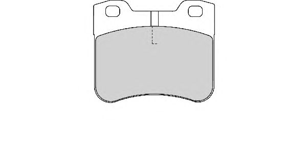 Комплект тормозных колодок, дисковый тормоз FD6690A
