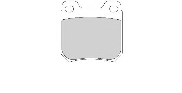 Комплект тормозных колодок, дисковый тормоз FD6715A
