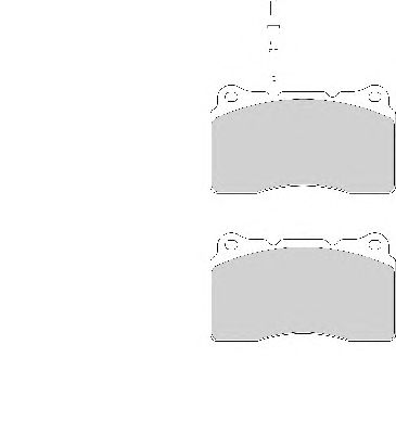 Комплект тормозных колодок, дисковый тормоз FD7029A