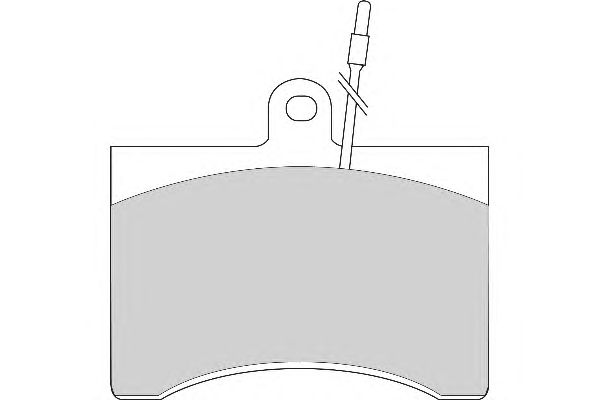 Комплект тормозных колодок, дисковый тормоз FD125A