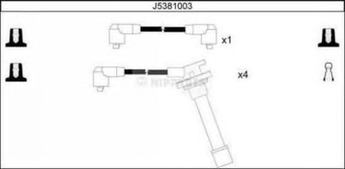Комплект проводов зажигания J5381003