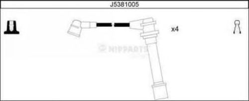 Комплект проводов зажигания J5381005