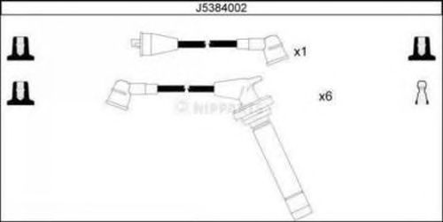 Комплект проводов зажигания J5384002