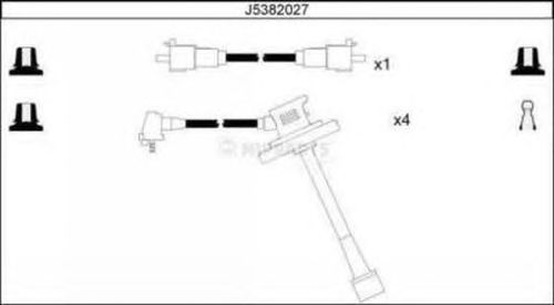 Комплект проводов зажигания J5382027