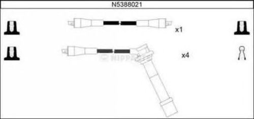 Комплект проводов зажигания N5388021