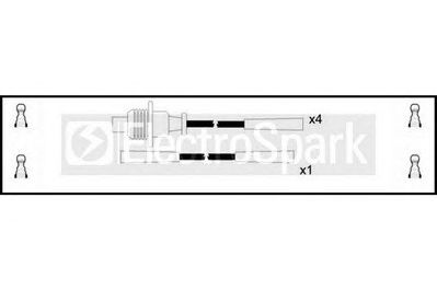 Комплект проводов зажигания OEK064