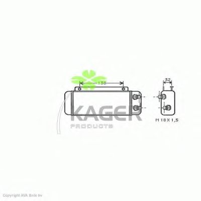 Oil Cooler, engine oil 31-3825