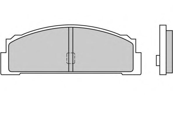 Комплект тормозных колодок, дисковый тормоз 12-0003