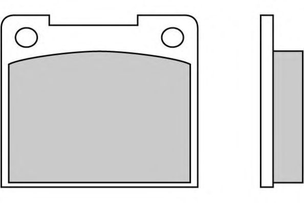 Комплект тормозных колодок, дисковый тормоз 12-0019