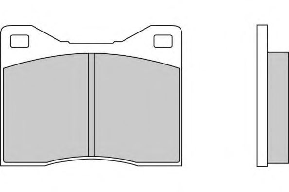 Комплект тормозных колодок, дисковый тормоз 12-0043