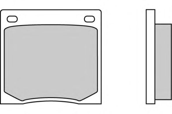 Комплект тормозных колодок, дисковый тормоз 12-0070