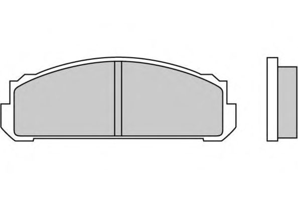 Комплект тормозных колодок, дисковый тормоз 12-0076