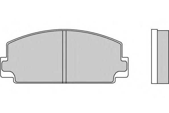 Комплект тормозных колодок, дисковый тормоз 12-0077