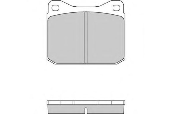 Комплект тормозных колодок, дисковый тормоз 12-0097
