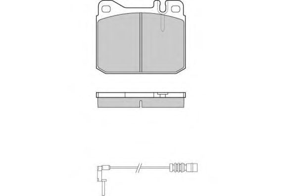 Комплект тормозных колодок, дисковый тормоз 12-0108