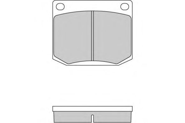 Комплект тормозных колодок, дисковый тормоз 12-0112