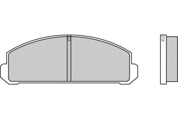 Комплект тормозных колодок, дисковый тормоз 12-0123