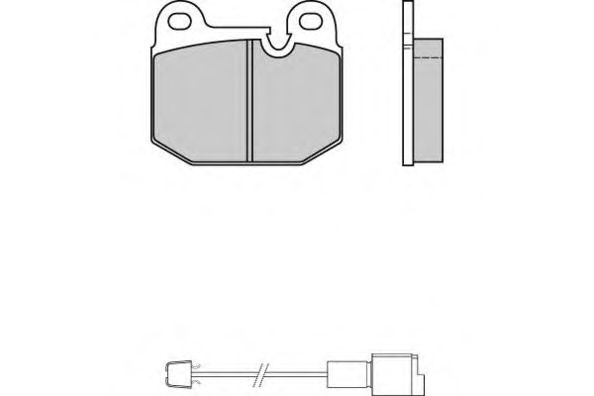 Комплект тормозных колодок, дисковый тормоз 12-0144