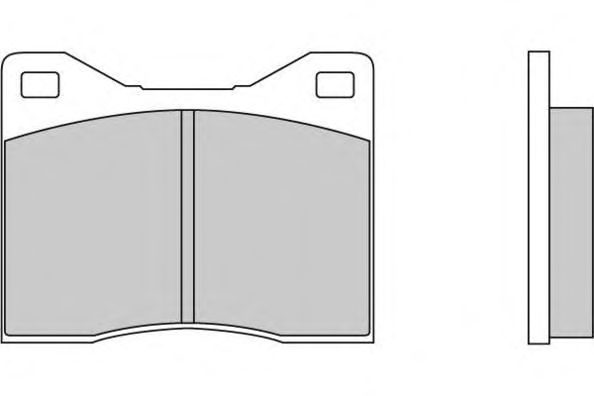 Комплект тормозных колодок, дисковый тормоз 12-0147