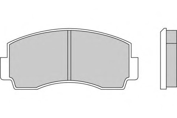 Комплект тормозных колодок, дисковый тормоз 12-0168