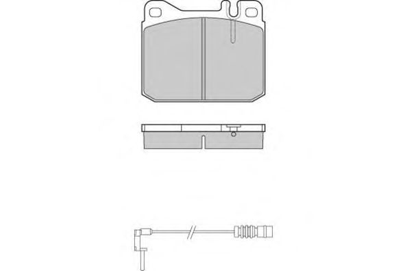 Комплект тормозных колодок, дисковый тормоз 12-0172