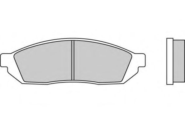 Комплект тормозных колодок, дисковый тормоз 12-0176