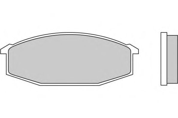 Комплект тормозных колодок, дисковый тормоз 12-0180