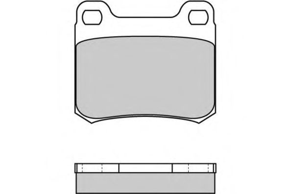 Комплект тормозных колодок, дисковый тормоз 12-0227