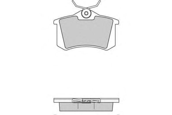 Комплект тормозных колодок, дисковый тормоз 12-0366
