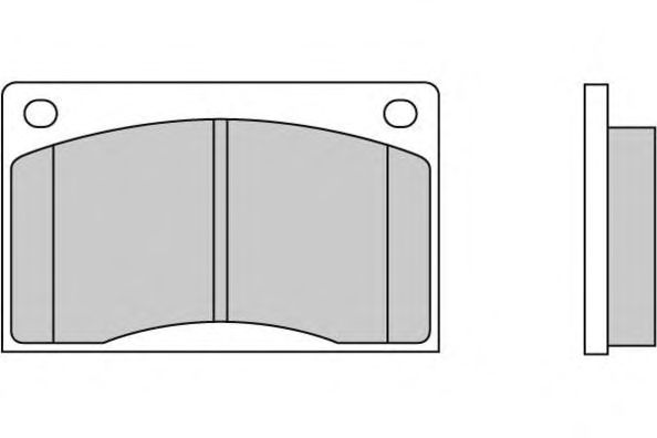 Комплект тормозных колодок, дисковый тормоз 12-0477