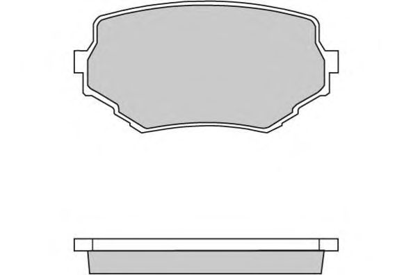 Комплект тормозных колодок, дисковый тормоз 12-0713