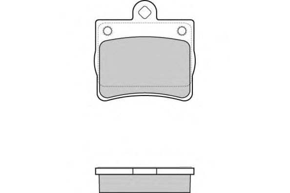 Комплект тормозных колодок, дисковый тормоз 12-0771