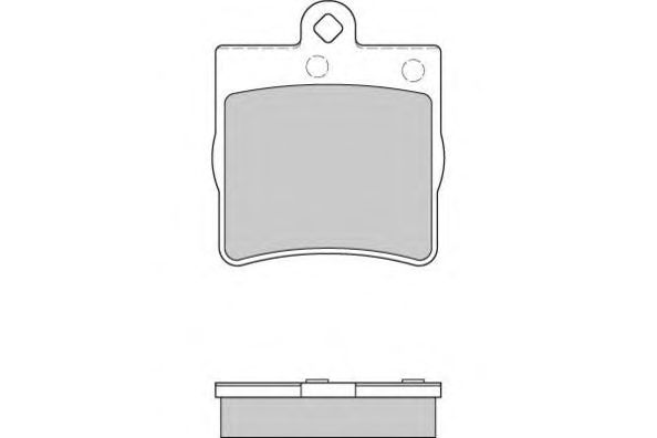 Комплект тормозных колодок, дисковый тормоз 12-0861