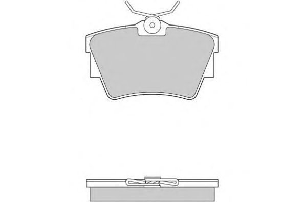 Комплект тормозных колодок, дисковый тормоз 12-0866