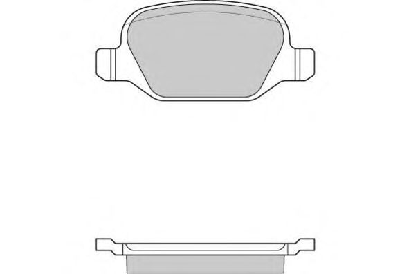 Комплект тормозных колодок, дисковый тормоз 12-0891