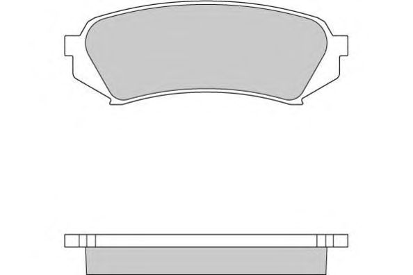 Комплект тормозных колодок, дисковый тормоз 12-0899