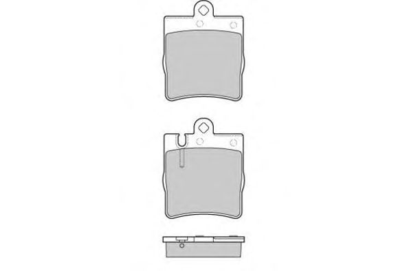 Комплект тормозных колодок, дисковый тормоз 12-0936