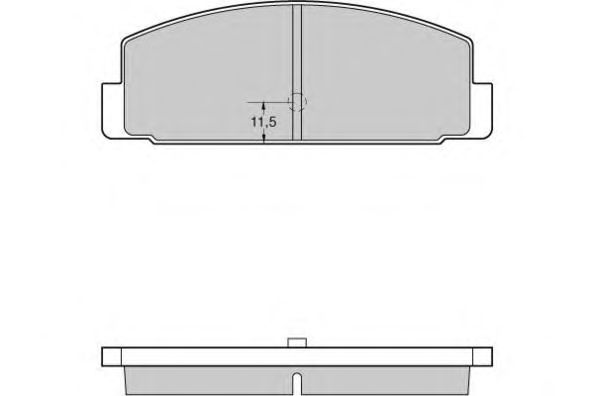 Комплект тормозных колодок, дисковый тормоз 12-0954