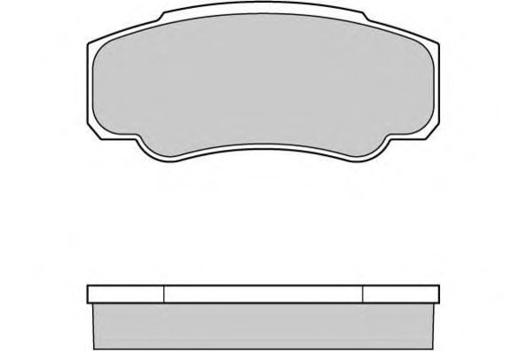 Комплект тормозных колодок, дисковый тормоз 12-0996