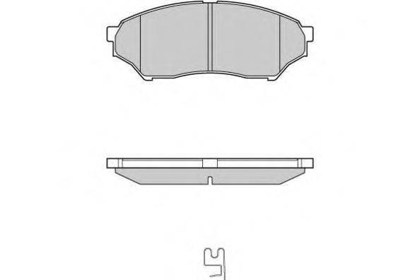 Комплект тормозных колодок, дисковый тормоз 12-1036