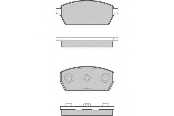 Комплект тормозных колодок, дисковый тормоз 12-1047