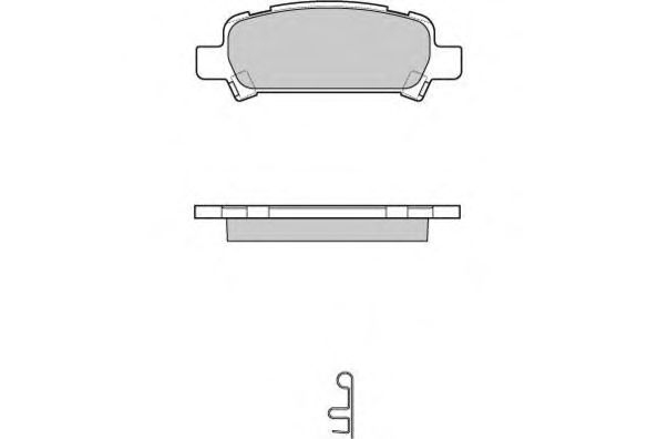 Комплект тормозных колодок, дисковый тормоз 12-1056