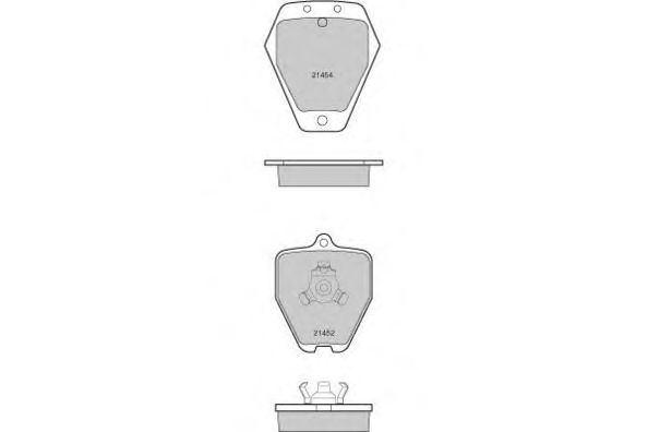 Комплект тормозных колодок, дисковый тормоз 12-1120