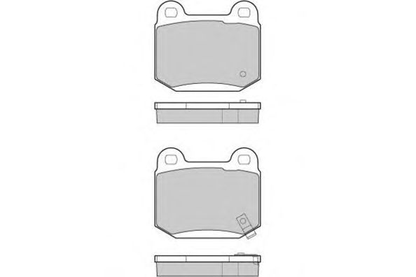 Комплект тормозных колодок, дисковый тормоз 12-1159