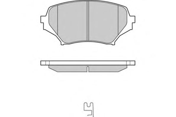 Комплект тормозных колодок, дисковый тормоз 12-1260