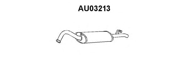 Глушитель выхлопных газов конечный AU03213
