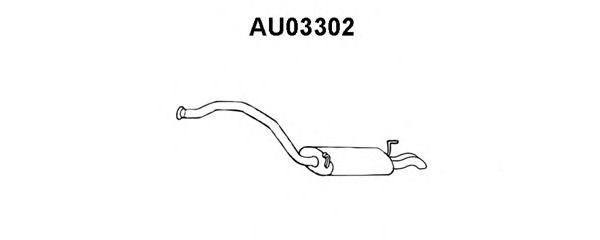 Глушитель выхлопных газов конечный AU03302