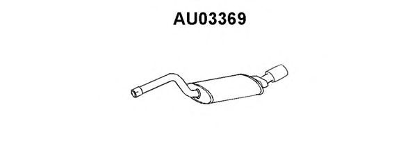 Silenciador posterior AU03369