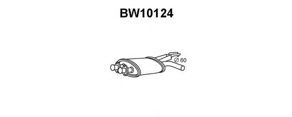 Mittelschalldämpfer BW10124