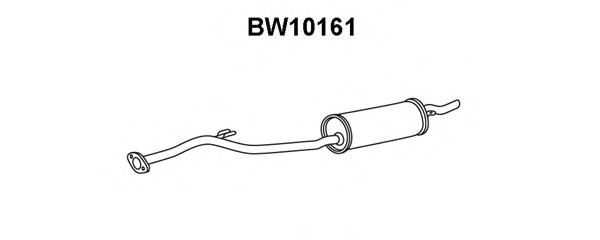 Глушитель выхлопных газов конечный BW10161